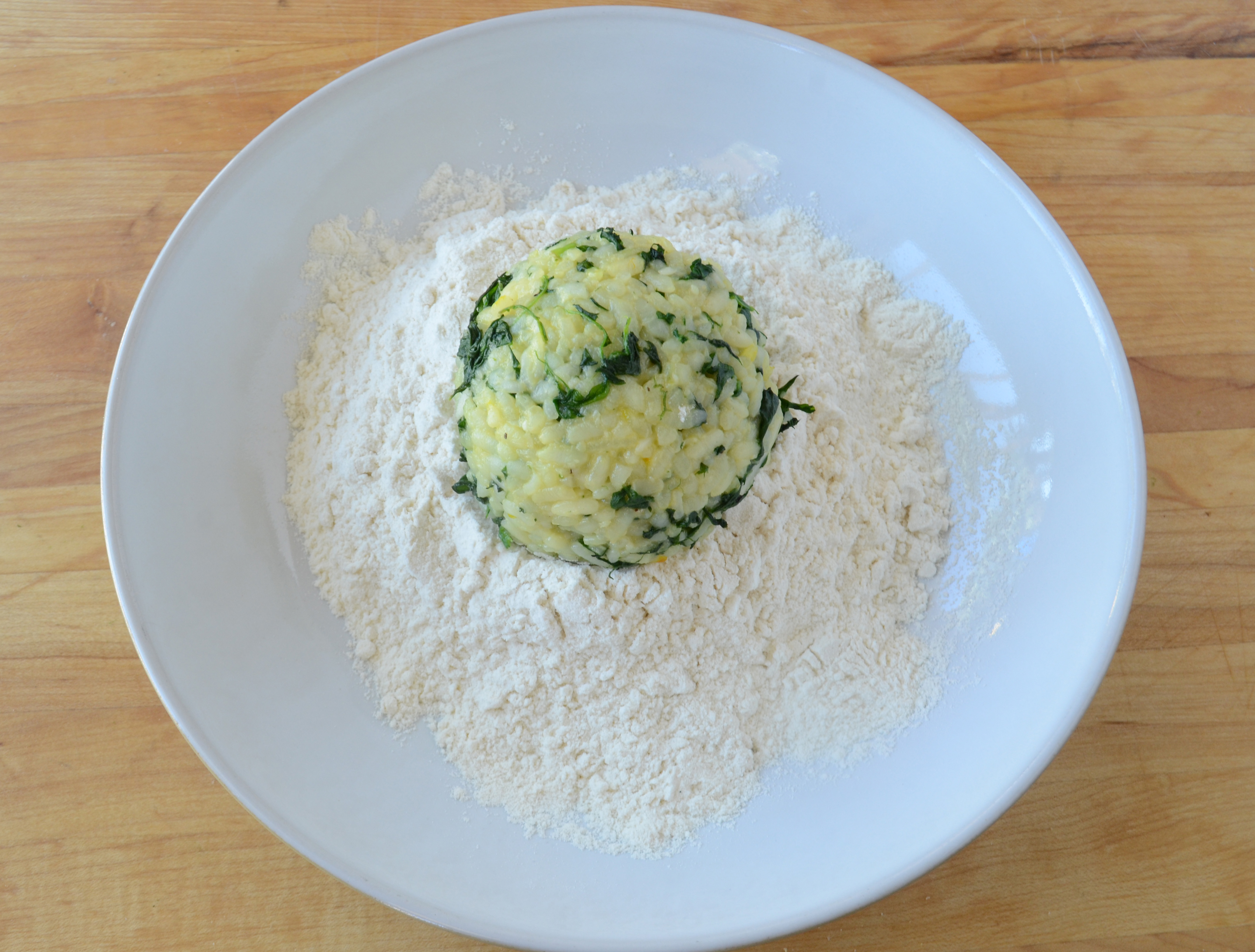 Spinach Arancini Arancini agli Spinaci