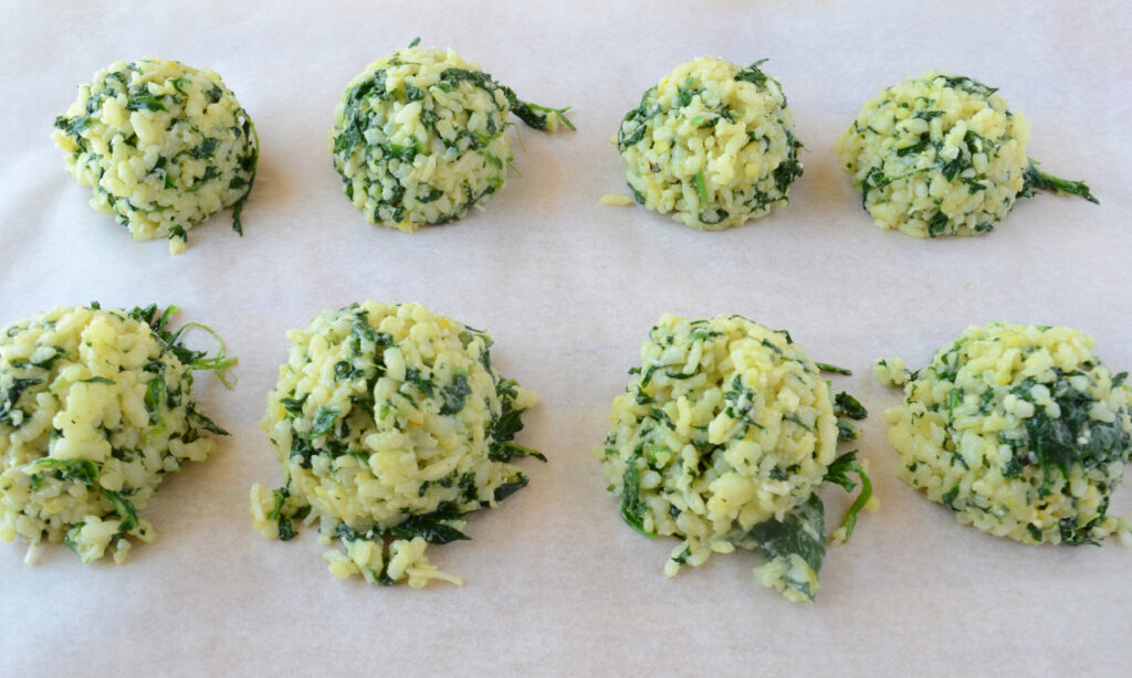 Spinach Arancini Arancini agli Spinaci
