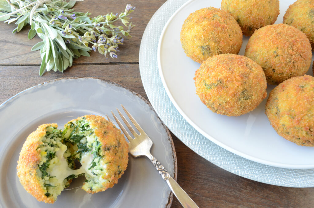 Spinach Arancini Arancini agli Spinaci